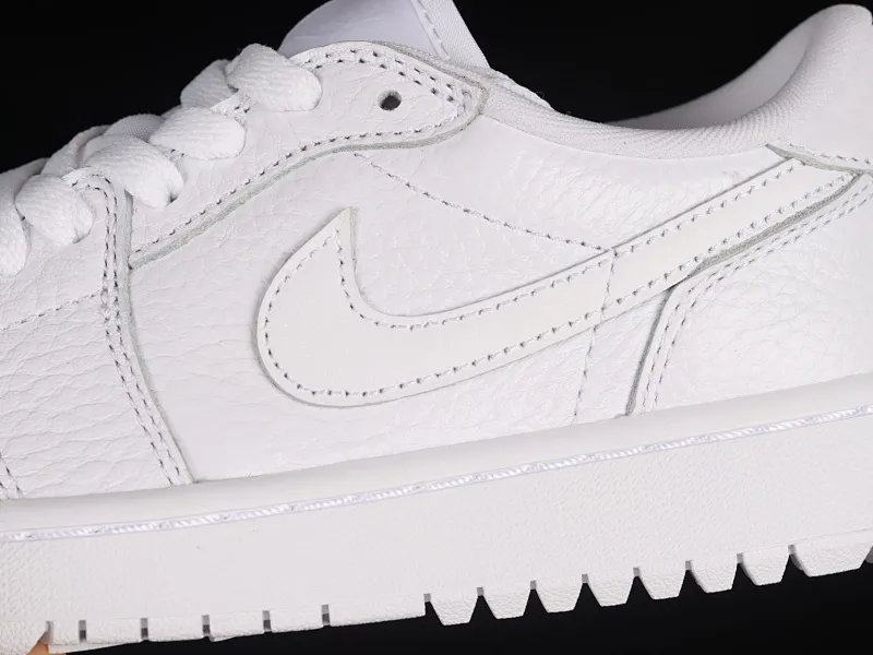 All categories Air Jordan Jordan series basketball shoes Air Jordan 1 Low G version pure original Air Jordan 1 Low Golf "Triple White" AJ1 Joe 1 new golf version all white color DD9315-101